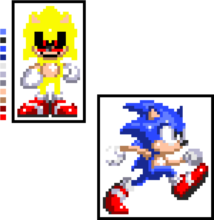 Sonic Exe Front - Sonic (980x850), Png Download