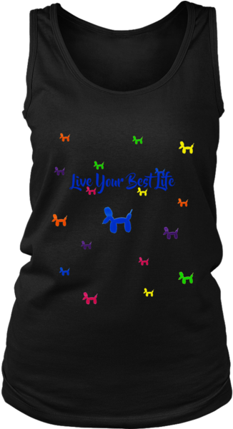 Live Your Best Life Balloon Animal Shirt - Shirt (600x600), Png Download