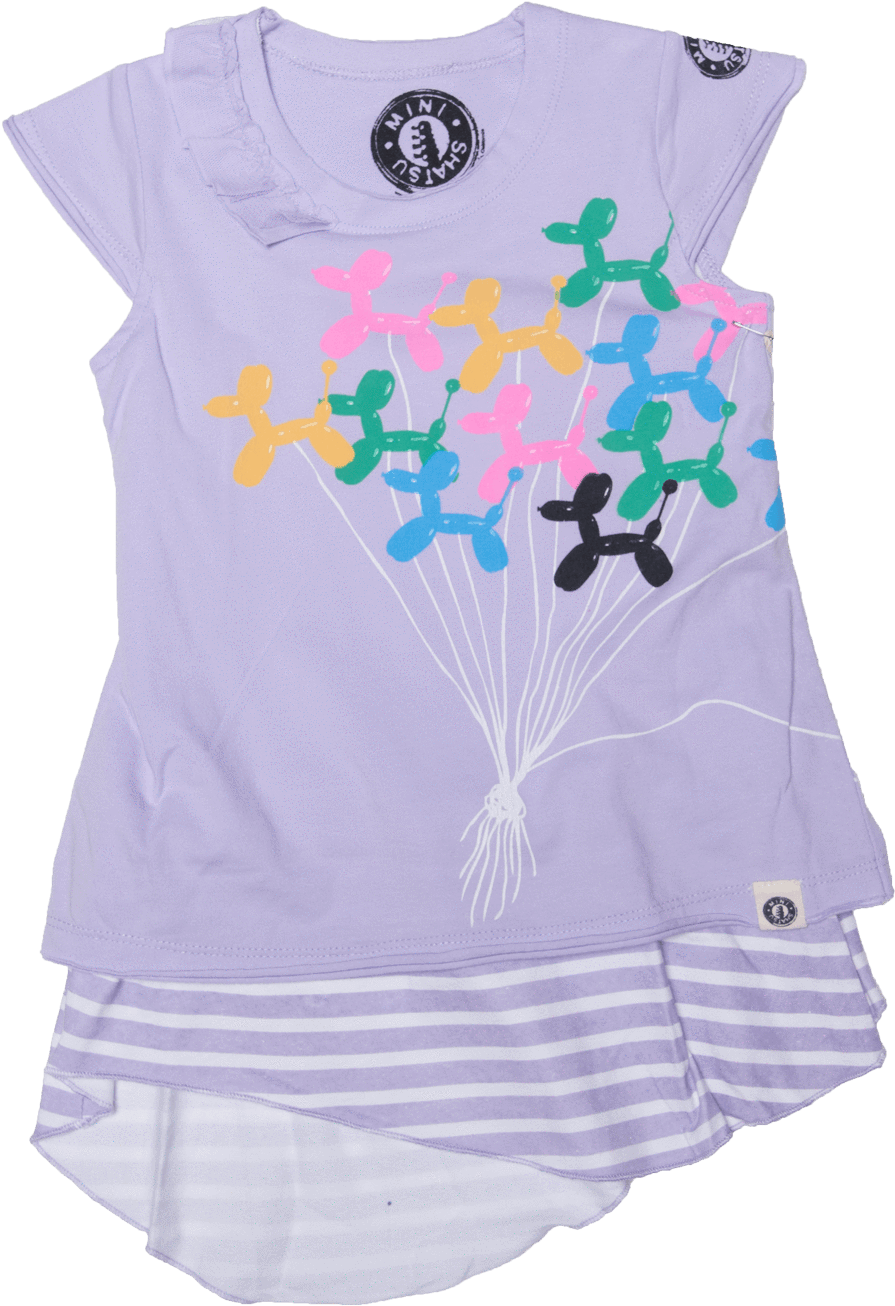 Mini Shatsu Balloon Dog Dress - Dress (1409x1409), Png Download