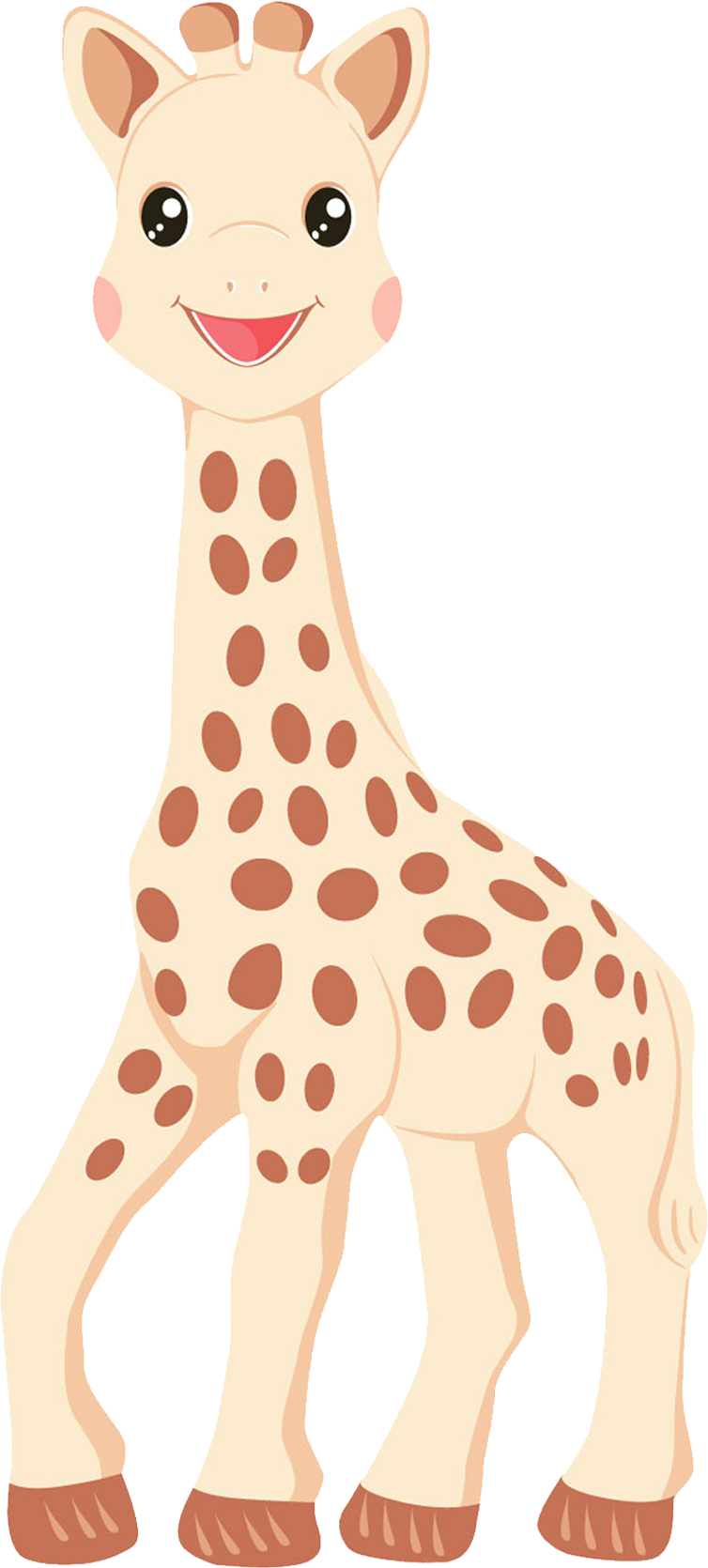 Sophie The Giraffe Balloon Animal Png Sophie The Giraffe - Roommates Nursery Wall Stickers Giant Sophie The Giraffe (754x1670), Png Download