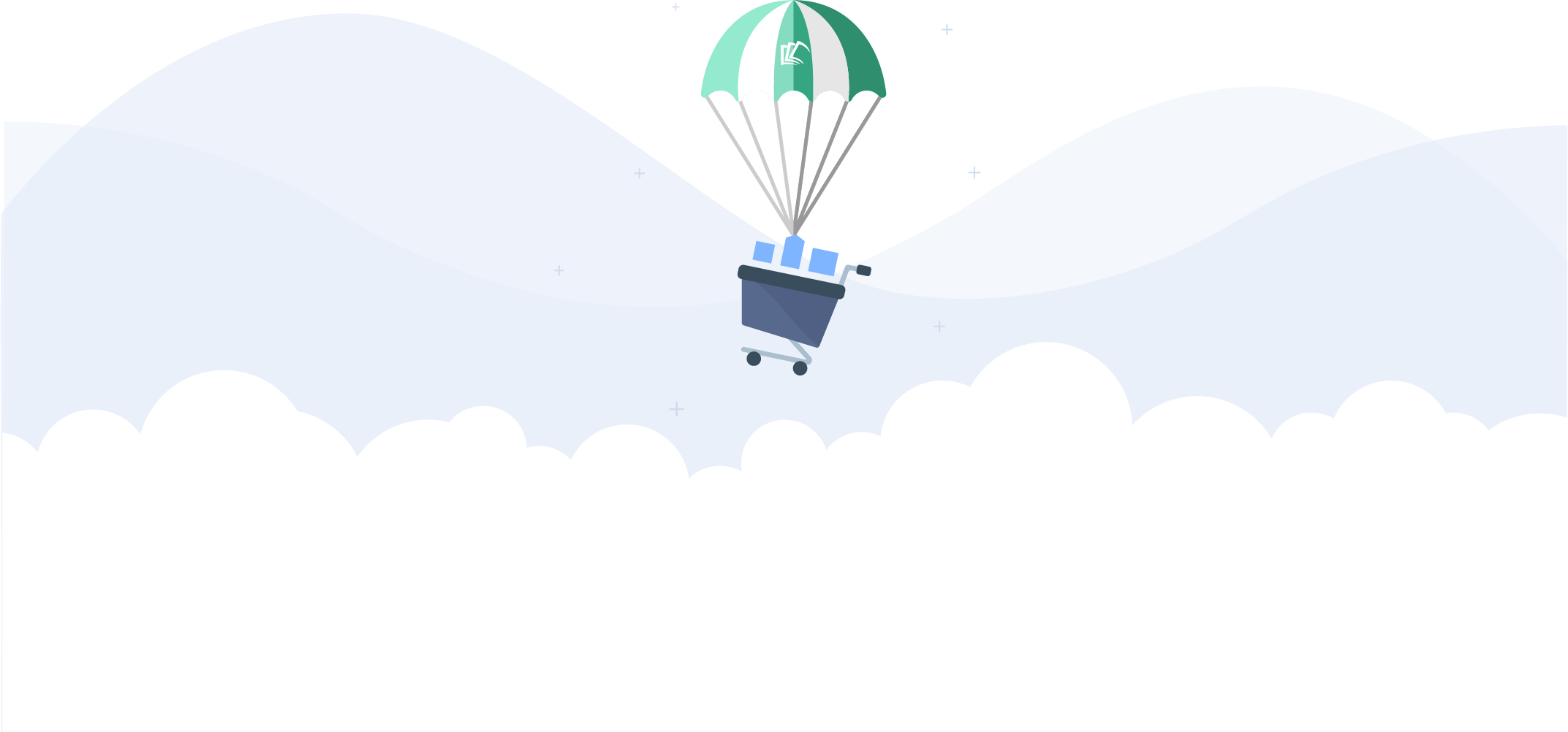 Footer Image - Hot Air Balloon (2145x1002), Png Download