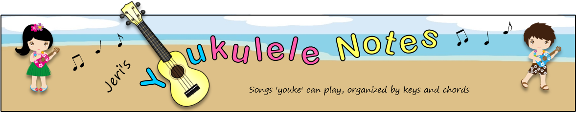 Jeri's Youkulele Notes - Song (1176x268), Png Download