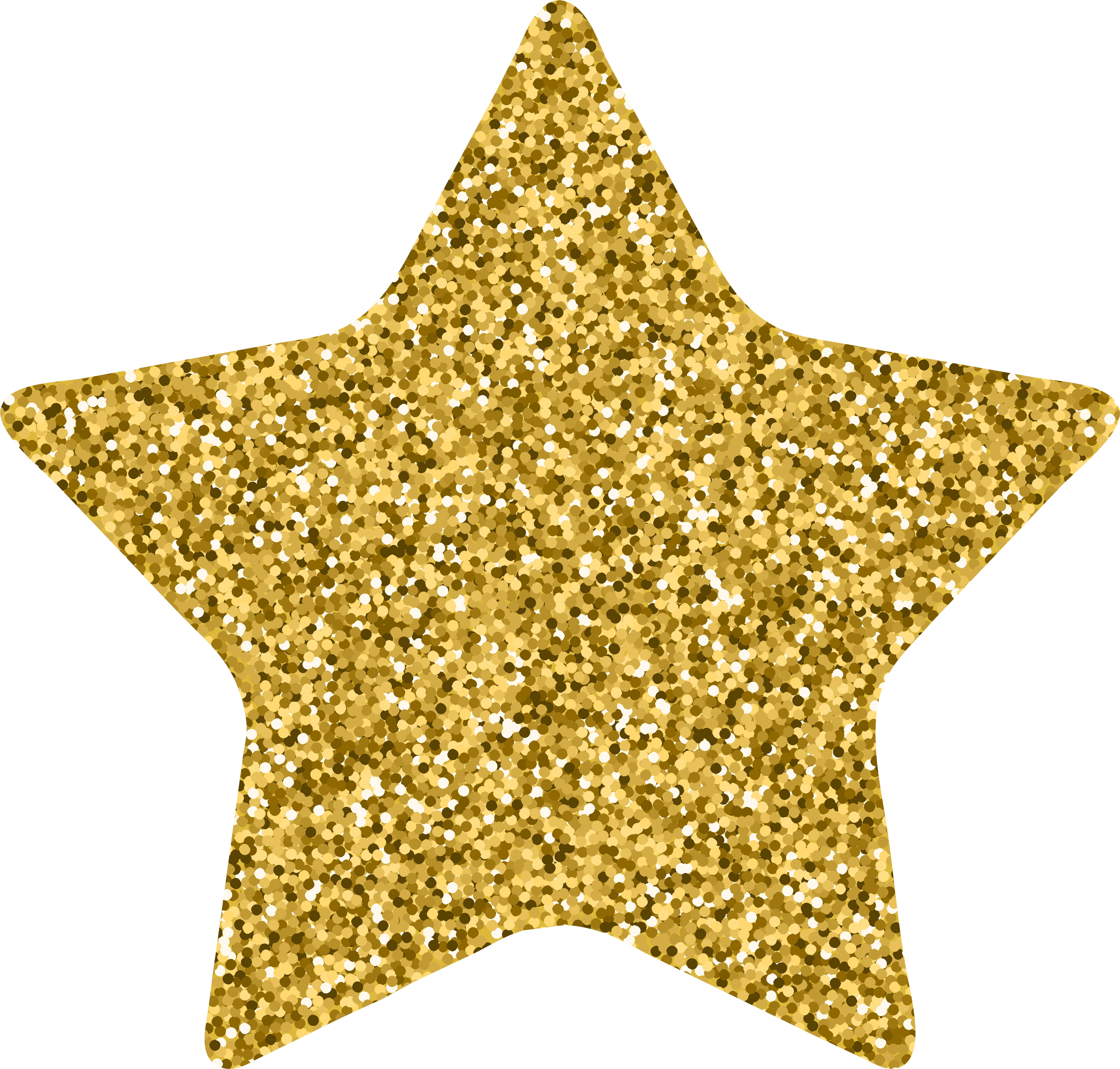 Silver Glitter Star Png (8000x7630), Png Download