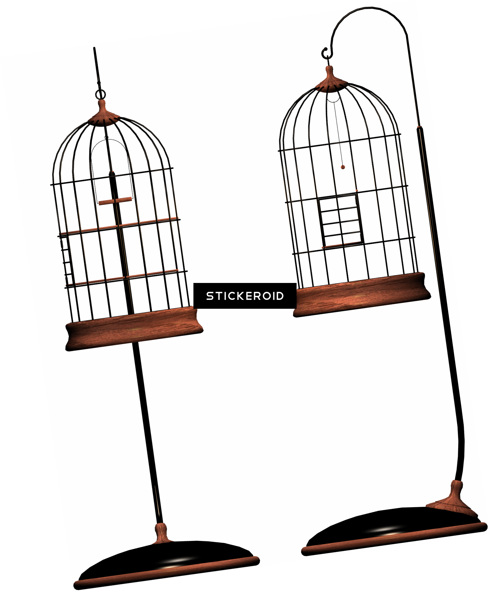 Cage Bird Objects - Portable Network Graphics (1710x2065), Png Download