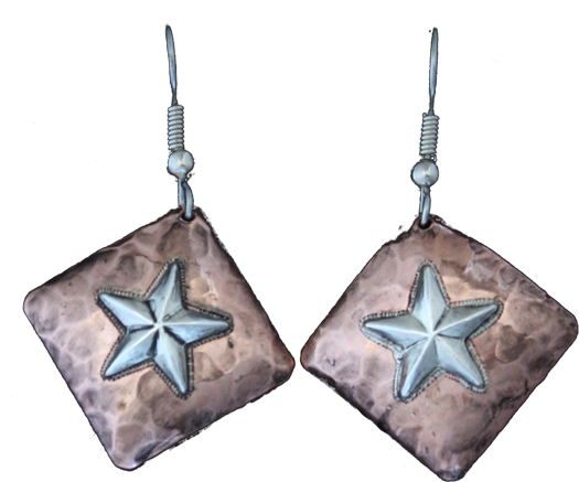 Vendor-unknown Collections Copper Squares On Dangle (600x800), Png Download