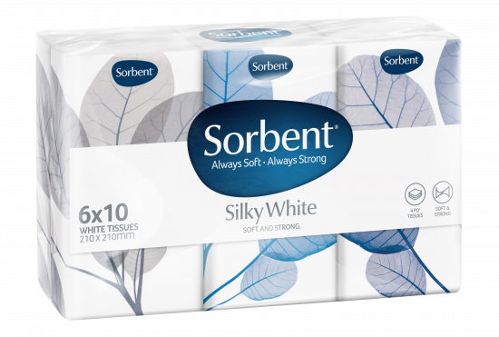 Sorbent Pocket Pack 10s Facial Tissue - Sorbent Facial Tissues White 275 Pack (550x371), Png Download