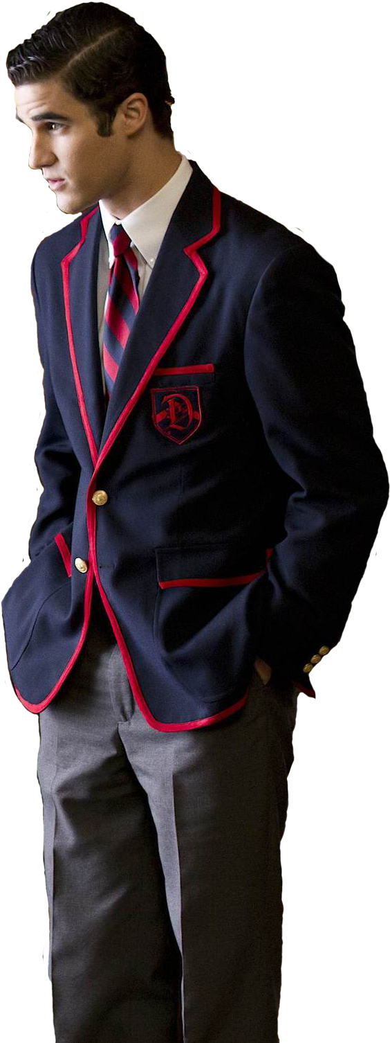 Pngs - Glee Kurt And Blaine (591x1526), Png Download