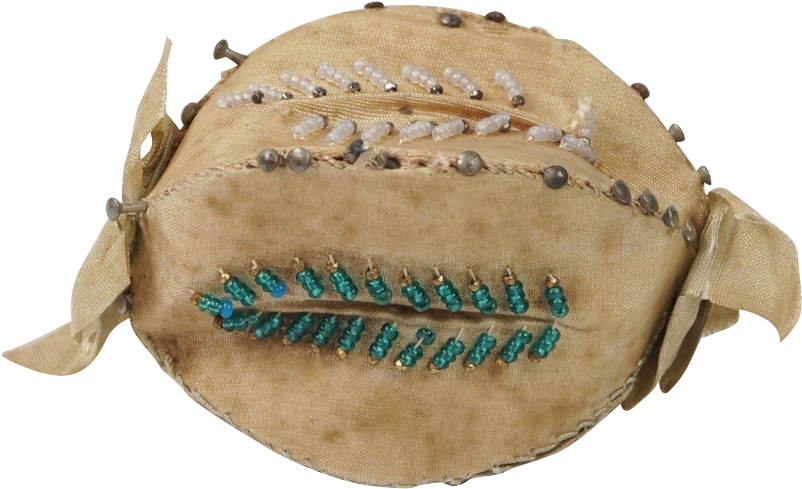 Circa 1830 Georgian Pin Cushion Rare Individual 1" - Softball (801x801), Png Download