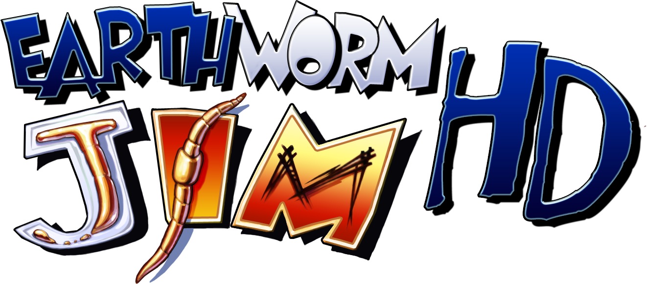 Earthworm Jim Hd - Earthworm Jim Logo (1322x580), Png Download
