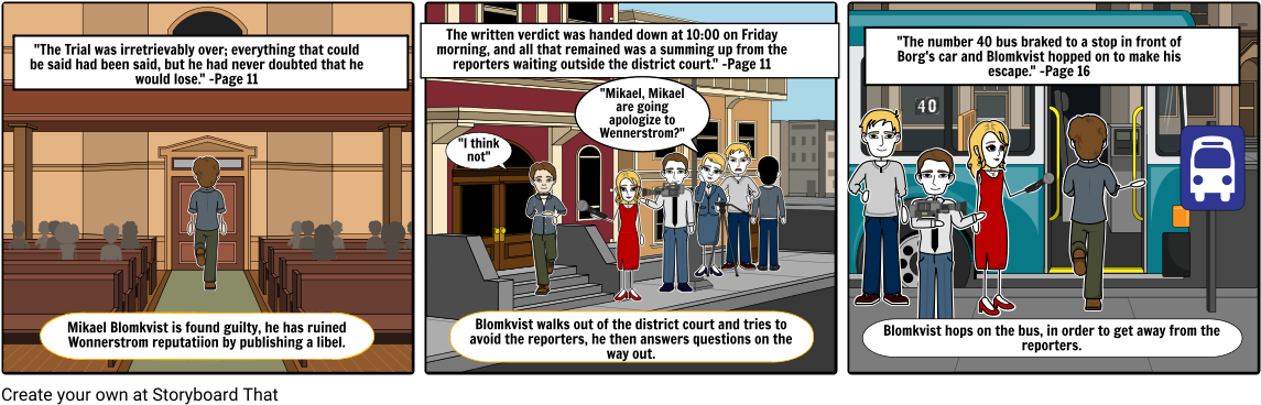 The Girl With The Dragon Tattoo Chapter - Cartoon (1164x385), Png Download