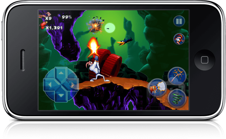 Earthworm Jim No Iphone - Earthworm Jim Iphone (724x446), Png Download
