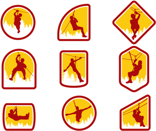 Zipline Vector Illustration - Vector Graphics (700x490), Png Download