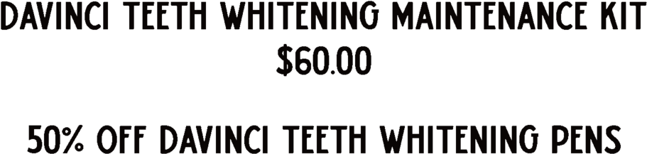 If You Want Whiter Teeth, Davinci Is The Natural Choice - Black-and-white (1000x500), Png Download