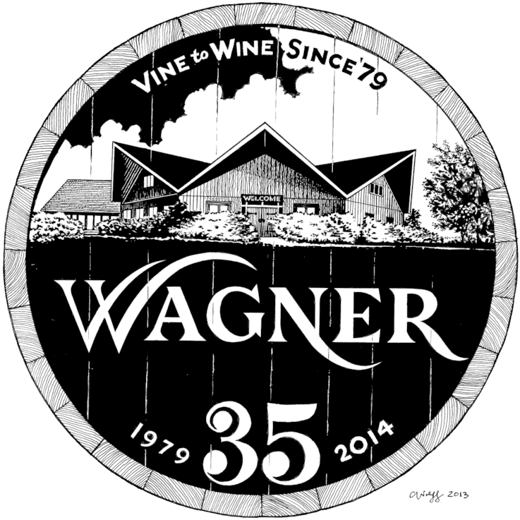 35th Anniversary Logo For Wagner Vineyards - V6 Engine (800x794), Png Download