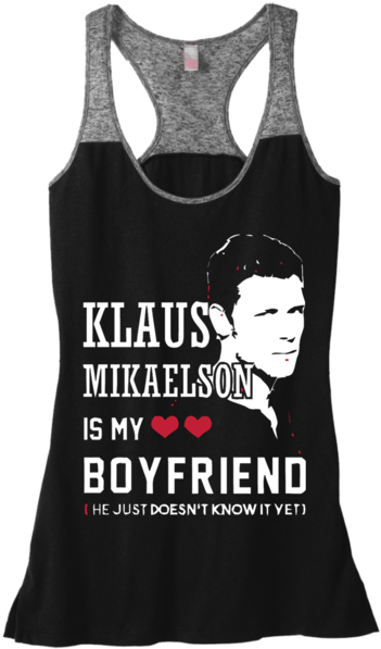 Klaus Mikaelson Is My Boyfriend - Dogs Are Good Varsity Tank (600x600), Png Download