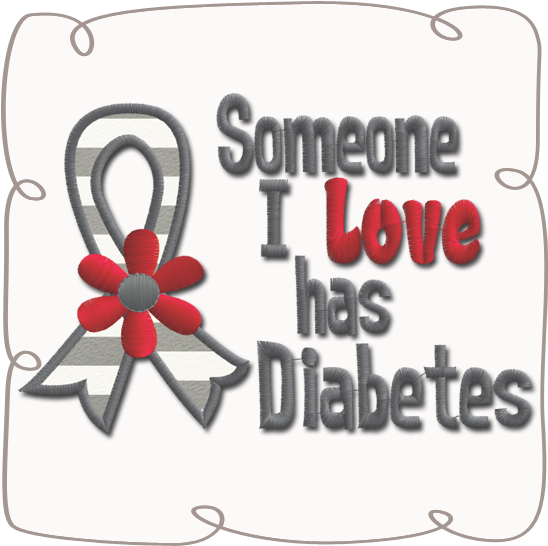 Someone I Love Has Diabetes (580x580), Png Download