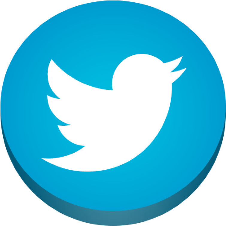 Stay In Touch - Circle Twitter Logo Png (768x768), Png Download