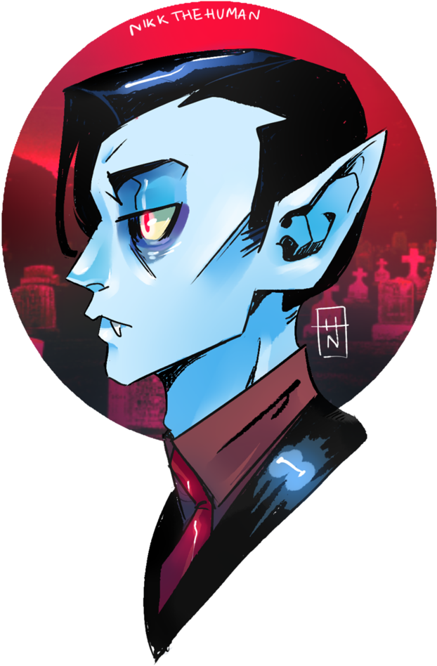 The Vampire By Nikkthehuman - Character (751x1064), Png Download