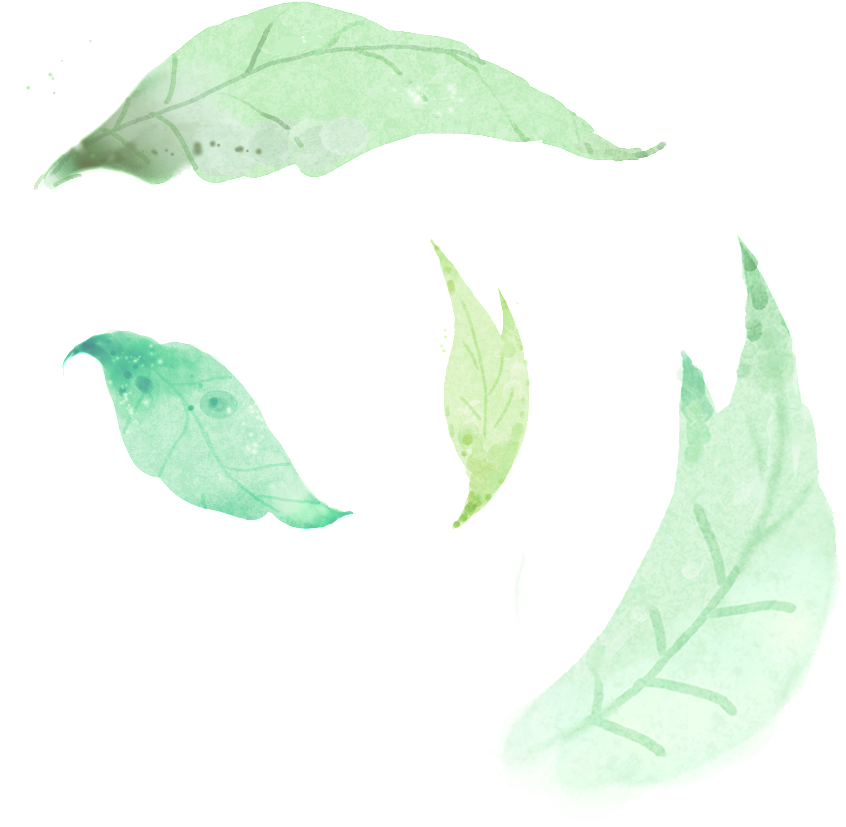 Beautiful Hand Painted Leaf Png Hd (1024x1024), Png Download