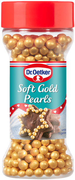 Soft Gold Pearls Are Coated Sugar Pearls With A Soft - Dr Oetker Family Favourite Hundreds And Thousands Jar, (636x636), Png Download