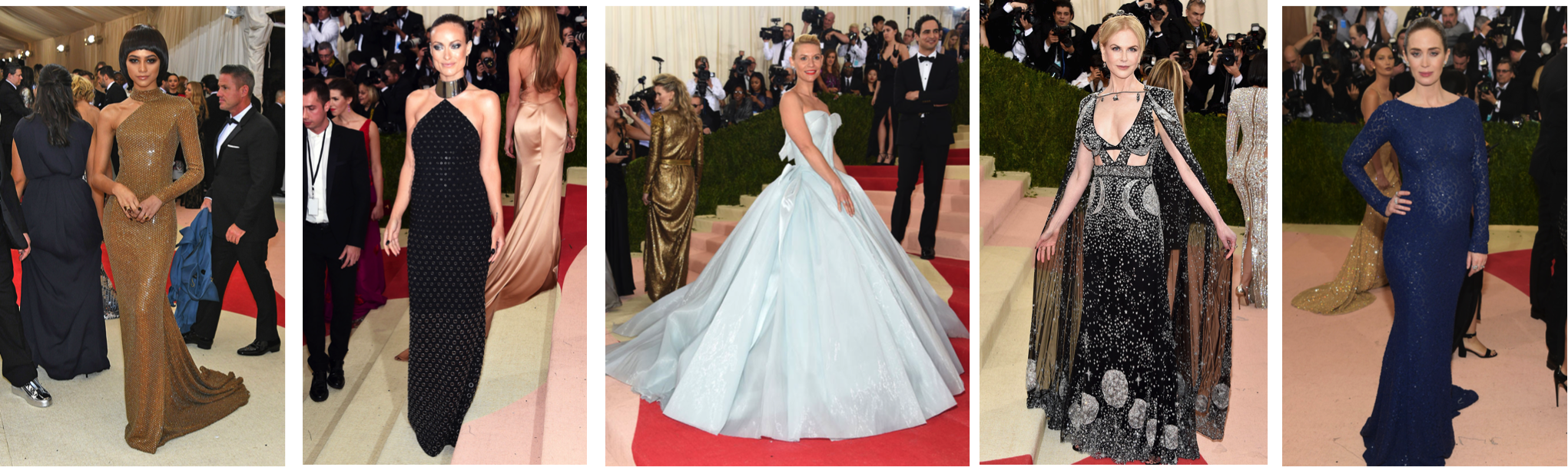 Zendaya In Michael Kors Collection, Olivia Wilde In - Met Gala (2041x608), Png Download