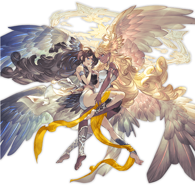 Granblue Sandalphon グランブルーen On Twitter Sandalphon - Halluel And Malluel (640x628), Png Download