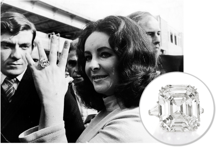 The Elizabeth Taylor Diamond, Gift From Richard Burton (768x532), Png Download