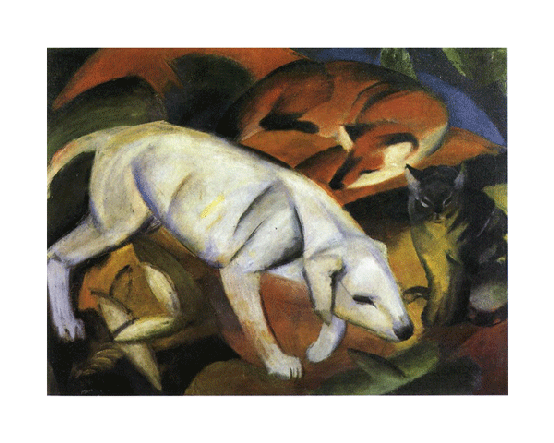 A Dog - Franz Marc Paintings Animals (600x600), Png Download