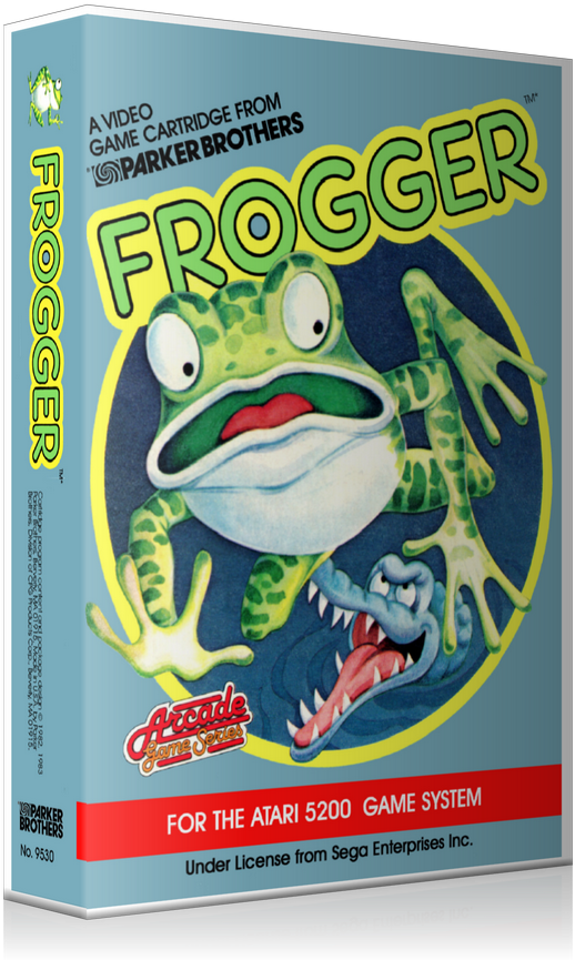 Atari 5200 Frogger 2 Game Cover To Fit A Ugc Style - Frogger [atari 5200] (800x900), Png Download