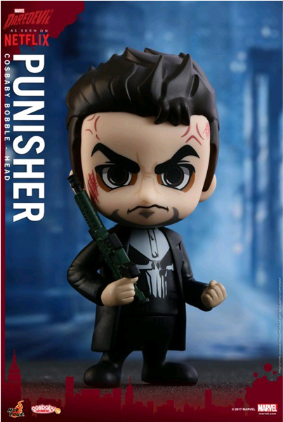 Daredevil - Punisher Cosbaby - Daredevil Season 2 - Cosbaby Figure (punisher) (600x600), Png Download