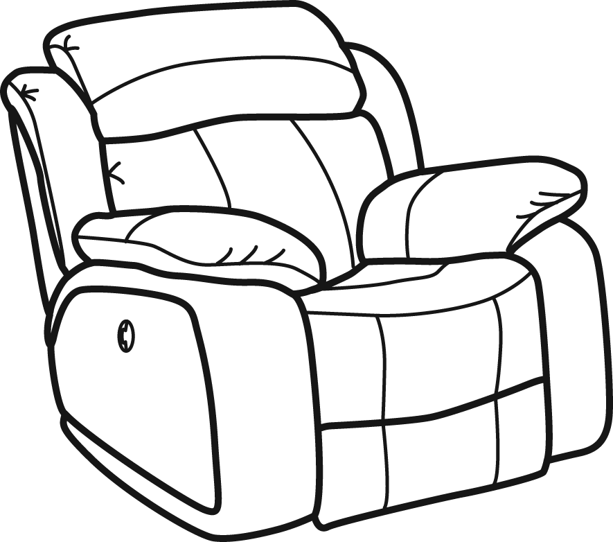 Furniture Clipart Recliner Chair - Reclining Chair Clip Art (885x782), Png Download