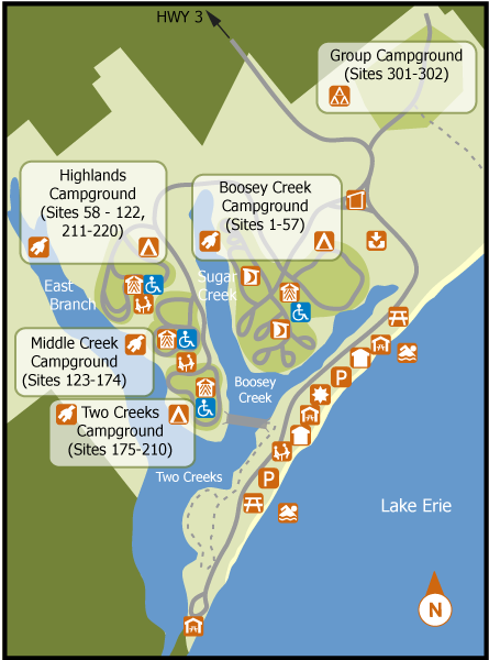 Location Map - Wheatley Provincial Park Map (800x600), Png Download