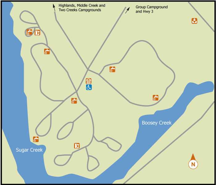 Location Map - Two Creeks Campground Wheatley (800x600), Png Download