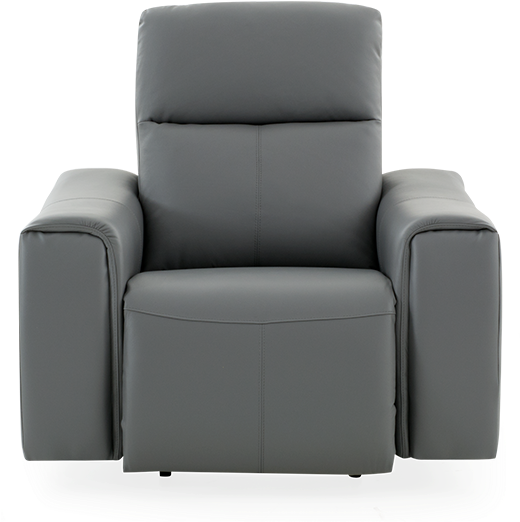 Image For Grey Reclining, Rocking And Motorized Armchair - Recliner (519x804), Png Download