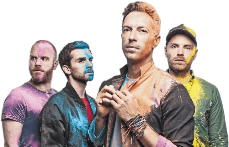 Chris Martin With Coldplay Spray Paint Shoot - Transparent Coldplay Logo Png (750x471), Png Download
