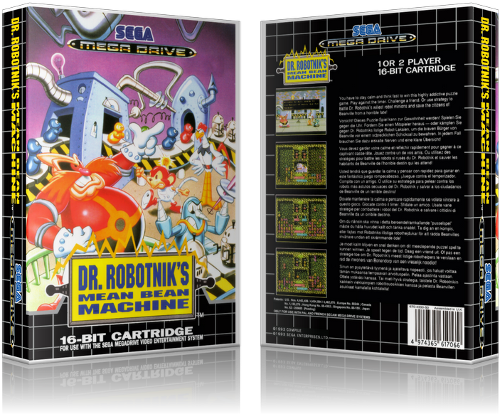 Robotnik's Mean Bean Machine Sega Megadrive Replacement - Dynamite Duke (master System) (800x650), Png Download