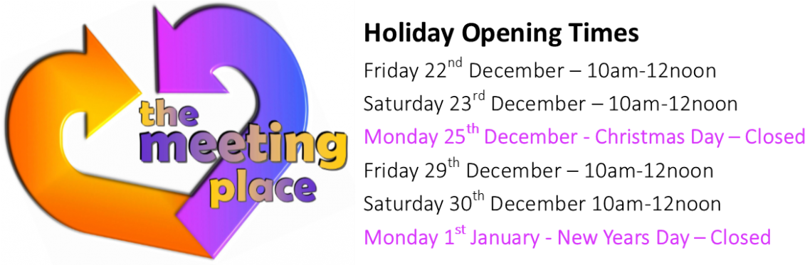 The Meeting Place Holiday Opening Times - Babeldoor (1140x372), Png Download