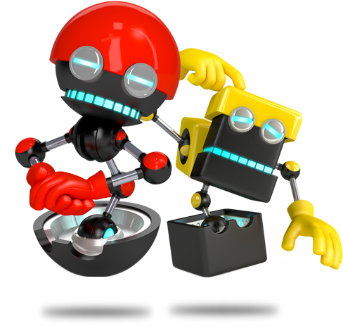Orbot & Cubot Son Las Cosas Más Cercanas Que Tiene - Sonic Orbot And Cubot (544x612), Png Download