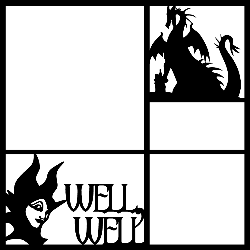 Well Well Scrapbook Overlay - Sleeping Beauty (829x829), Png Download