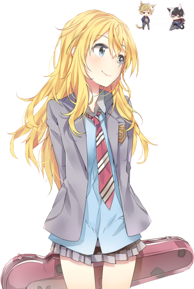 Add Art Id - Cute Your Lie In April (700x983), Png Download