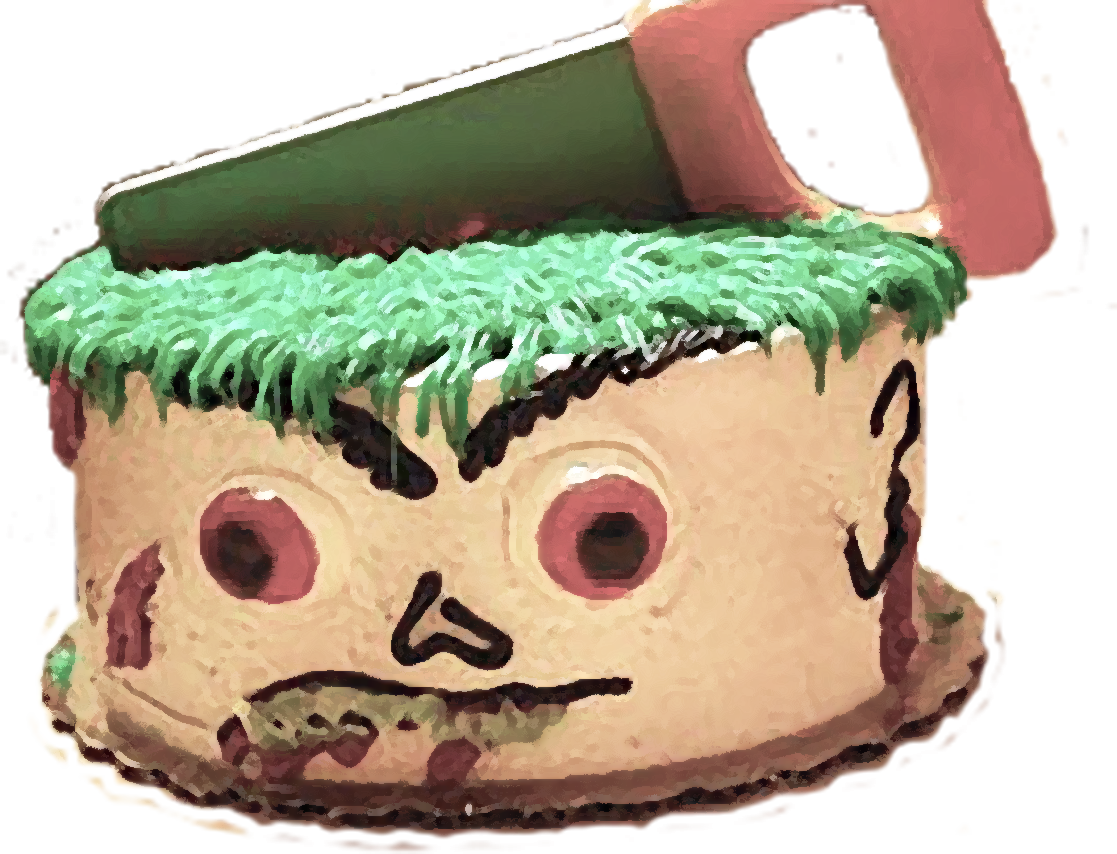 Zombie-cake - Birthday Cake (1117x854), Png Download
