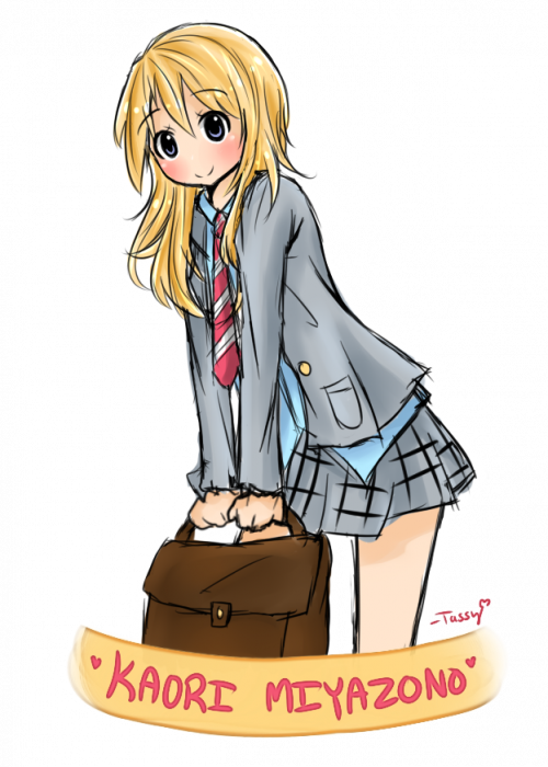 Your Lie In April Kaori Miyazono By Moonstar34-d8sfa7k - Kaori (500x700), Png Download
