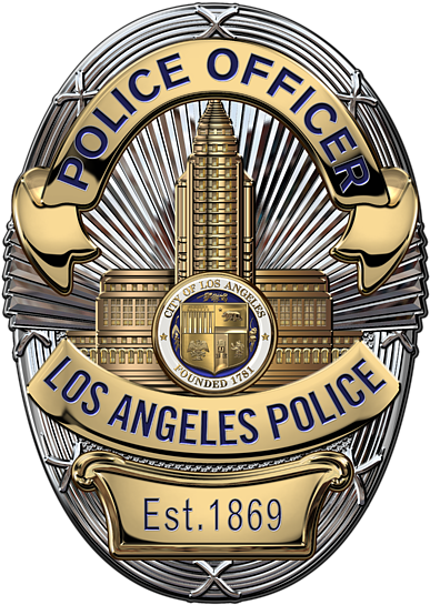 Click And Drag To Re-position The Image, If Desired - Los Angeles Police Department Badge (600x600), Png Download