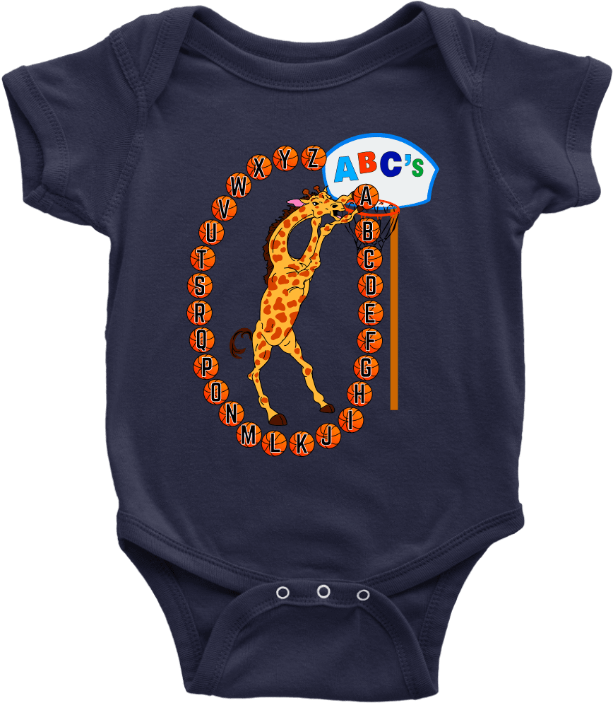 Product Image 1 Giraffe Abc's - Shirtinvaders Diaper Gauge - Diaper Is Full Funny Infant (1024x1024), Png Download