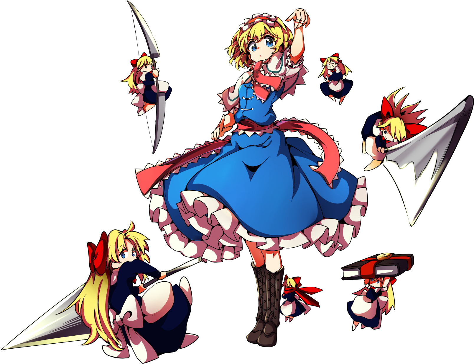 Alice Margatroid Hourai Doll And Shanghai Doll Touhou - Alice Margatroid Png (1702x1308), Png Download