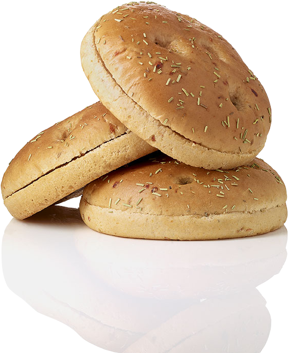 Focaccia Burger Bun - Salomon Focaccia Burger (1009x850), Png Download