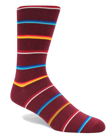 Three Lines Burgundy - Organic Cotton (1000x464), Png Download