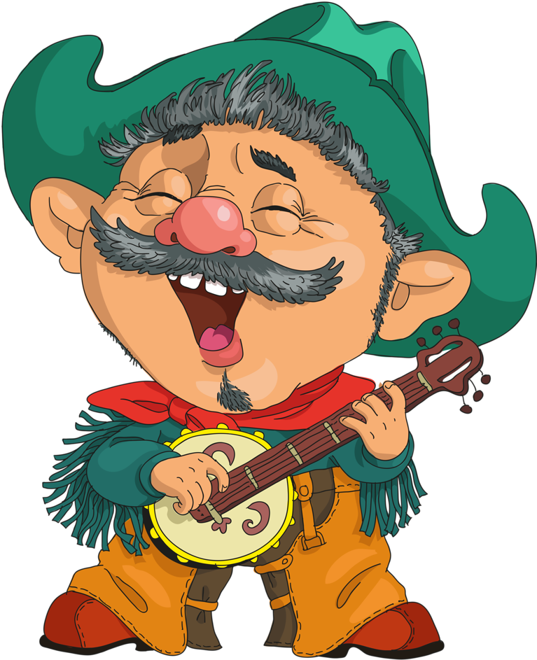 Cowboy E Cowgirl - Cartoon (795x1024), Png Download