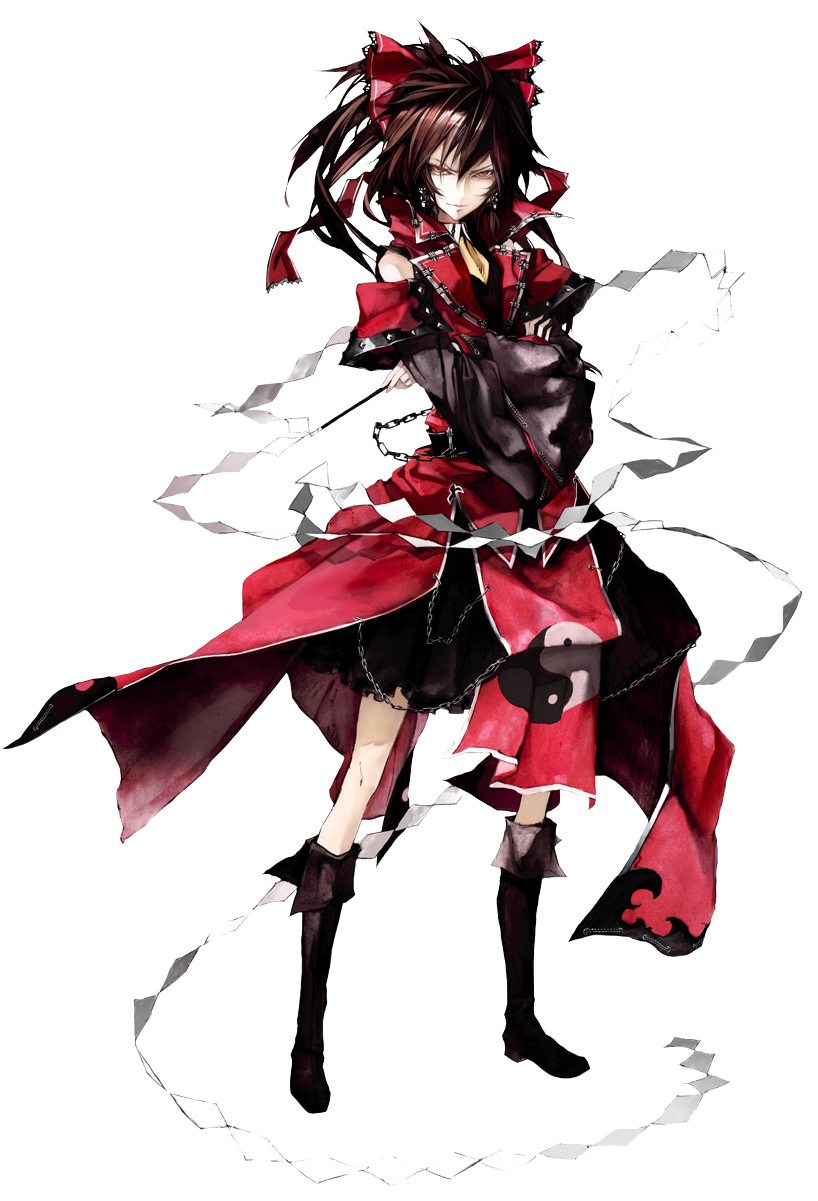 Reimu-koumajou Densetsu - Reimu Hakurei Koumajou Densetsu (858x1200), Png Download