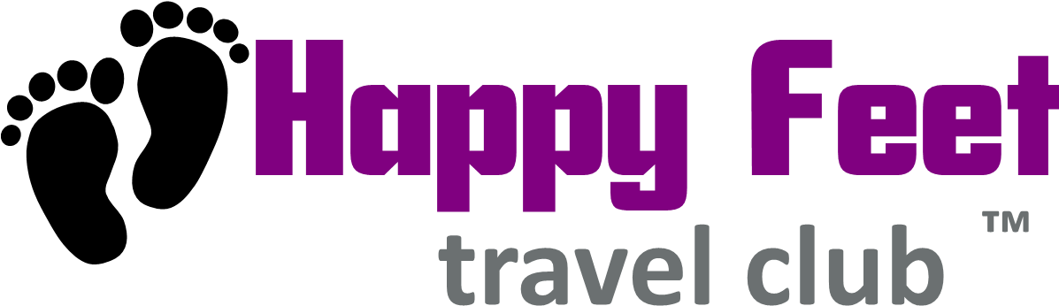 Happy Feet Travel Club (1311x385), Png Download